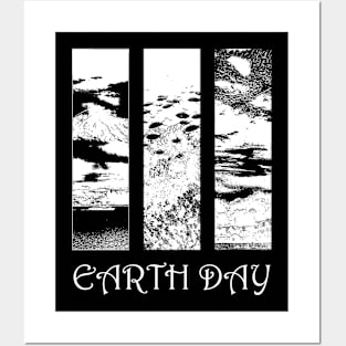 Earth Day White Tones Posters and Art